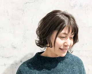 ショート パーマ 佐藤 結花のヘアスタイル
