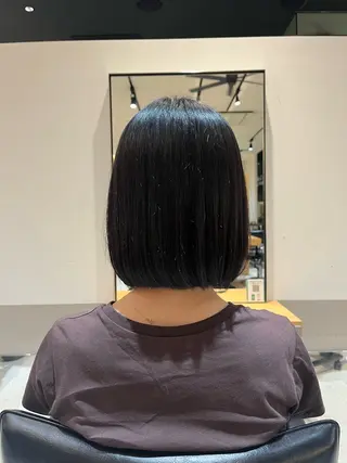ショート 縮毛矯正/韓国風ヘア /ツバキのヘアスタイル