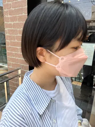 ショート カラー パーマ ヘアアレンジ メンズ キッズ ネイル マツエク・マツパ アイブロウ 久木原 ゆりのヘアスタイル