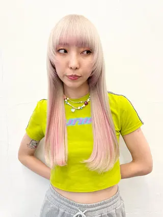 ロング カラー HARU//原宿🤍 リピート率NO.1のヘアスタイル