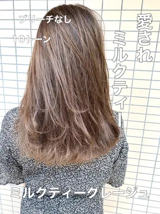 カラー ブリーチなしで 全国から予約殺到♡のヘアスタイル