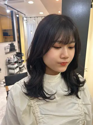 ロング カラー hubhair レイヤー/透明感のヘアスタイル