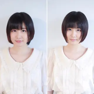 ショート ハイトーン/レイヤー /ケアブリーチ石川治のヘアスタイル