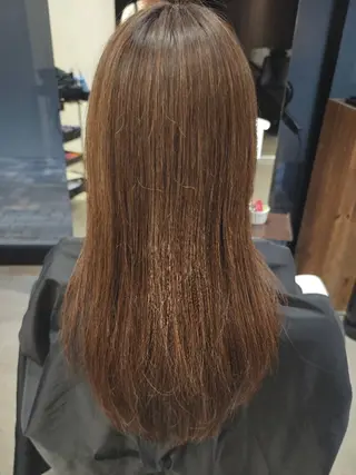 セミロング カラー 吉岡 翔太のヘアスタイル