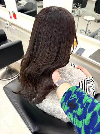 ロング カラー NANO/ ブリーチ×レイヤーのヘアスタイル