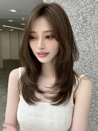 ロング カラー ✂️垢抜け/トレンド レイヤー/韓国/IRのヘアスタイル