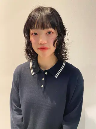 ミディアム カラー パーマ mai / linoah˚✧のヘアスタイル