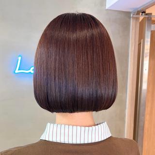 ショート カラー ♥️ボブ髪質改善/暖 色/minami♥️のヘアスタイル