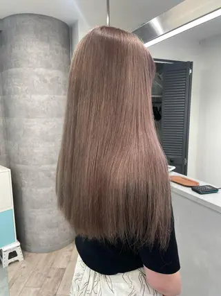 ロング カラー 艶髪ハイトーンカラー kana♡のヘアスタイル