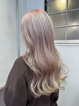 ロング カラー マンツーマン施術/ ダブルカラー/アリサのヘアスタイル