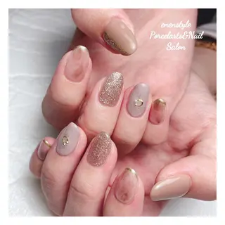 ミディアム ネイル 🐾enen style 🐾のネイルデザイン