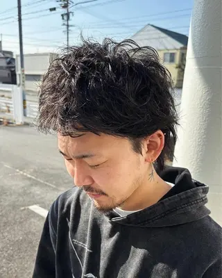 パーマ メンズ 木村 佑季のヘアスタイル