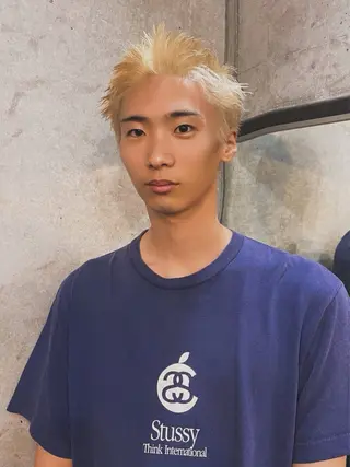 ショート カラー メンズ 南堀江メンズ ▫️SOSHI▫️のヘアスタイル
