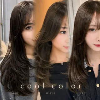 ロング 🫧似合わせ×透明感 ケアカラー清野🫧のヘアスタイル