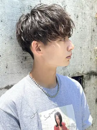 パーマ メンズ fifth/原宿/ カットモデル/カズのヘアスタイル