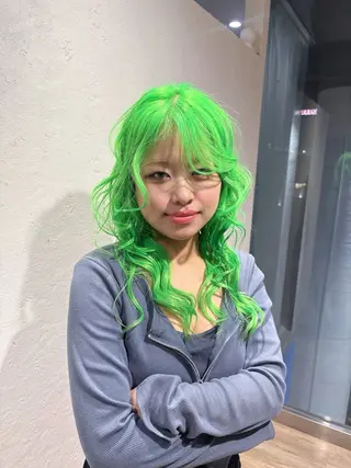 ロング 前田 菜奈子のヘアスタイル