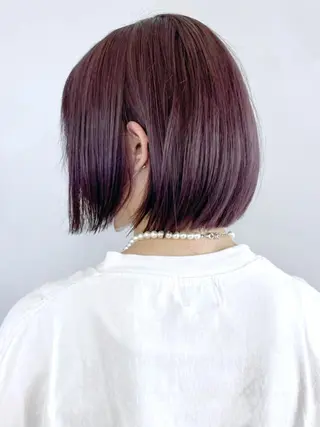ミディアム カラー パーマ ヘアアレンジ ITbyALBUM 松戸のヘアスタイル