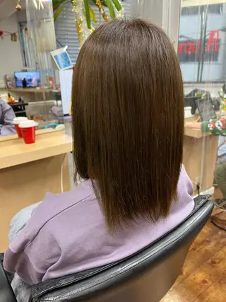 セミロング カラー kimiwada maiのヘアスタイル
