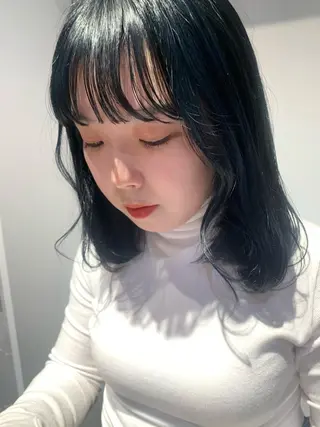 ミディアム カラー RISAKO レイヤーカット🎀のヘアスタイル