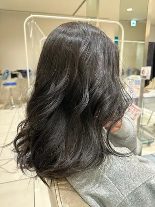セミロング カラー 松下仁美 /切りっぱなしボブのヘアスタイル