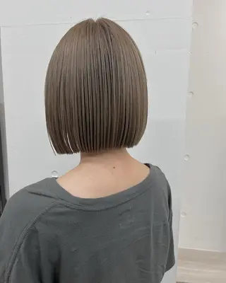 ショート カラー ヘアアレンジ ボブ指名１位/パツッ とボブ/似合わせのヘアスタイル