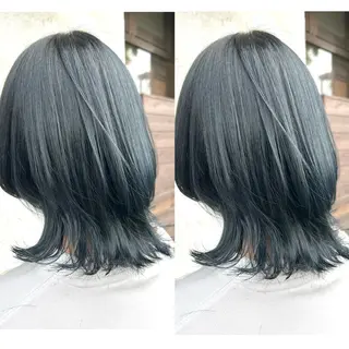 ミディアム 2ヵ月先までまとまる レイヤー🫧若葉🪞のヘアスタイル