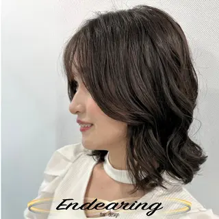 セミロング Endearing 銀座/YOKOのヘアスタイル