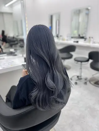 ロング カラー 寒色/韓国カラー Ukyouのヘアスタイル