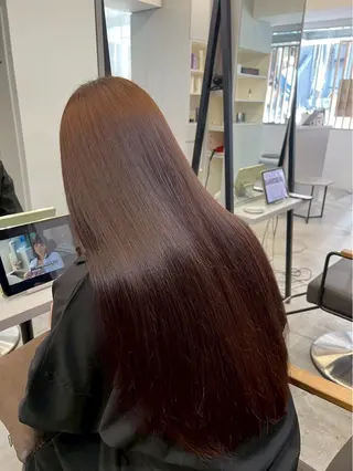 ロング パーマ ハイトーンカラー が絶対可愛い✨泰聖✨のヘアスタイル