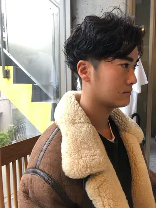 メンズ 🌈圧倒的デザイン パーマ 関和希のヘアスタイル