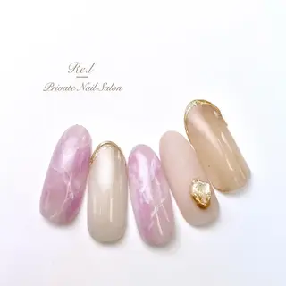 ネイル モチの良さ◉ フィルインネイル♡のネイルデザイン