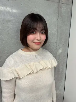 ショート りおな/髪質改善/ カラー /平尾のヘアスタイル