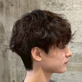 パーマ メンズ 【束感セット】 あおいのヘアスタイル