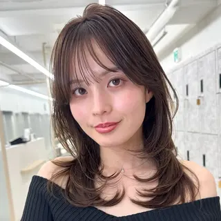 ロング 似合わせ/レイヤー /パーマ/新谷のヘアスタイル