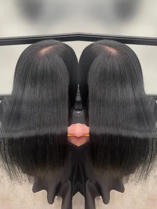 セミロング カラー 髪質改善ヘアエステ Soruhaのヘアスタイル