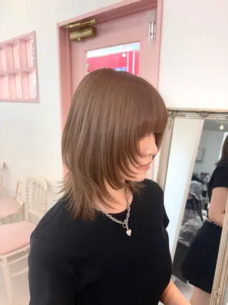 ミディアム カラー 韓国ヘア🎀マイカ| 新大久保のヘアスタイル