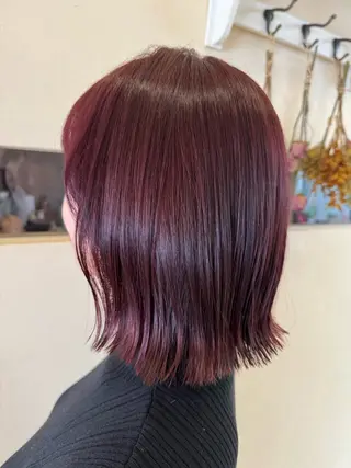 ミディアム 小倉 沙織のヘアスタイル