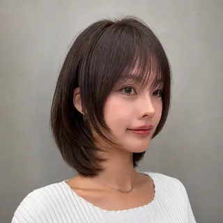 ミディアム カラー 🩷小川大輔🩷 店長/ボブ/インナーのヘアスタイル