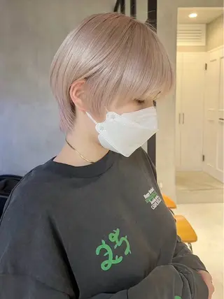 ショート カラー ヘアアレンジ キッズ 栄💗レイヤー｜ショ ートカット｜haruのヘアスタイル