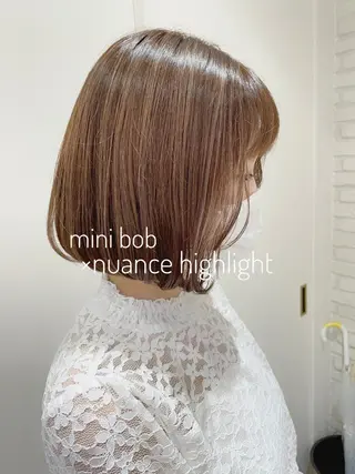 ミディアム カラー 大平 美沙のヘアスタイル