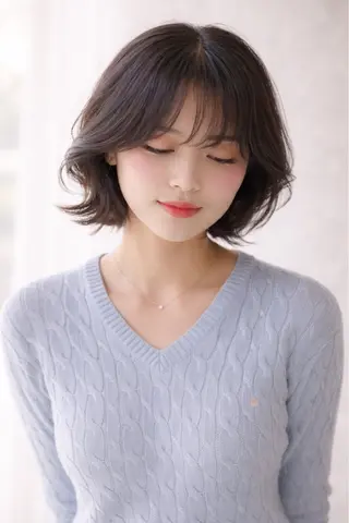 ショート カラー ヘアアレンジ JUNO韓国ヘア MIAN.⋆𝜗𝜚のヘアスタイル