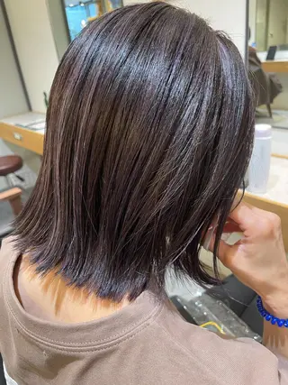 ショート ハイライトバレイヤー ジュ&縮毛矯正✨櫻野のヘアスタイル