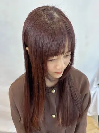 ロング 守屋 瞳子のヘアスタイル
