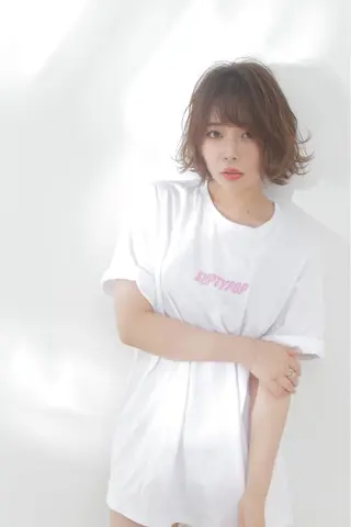 ミディアム Lee 甲子園のヘアスタイル