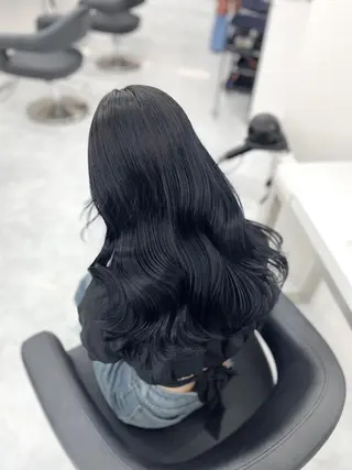 カラー 🌸春の暗髪カラー 🌸透明感ヘアのヘアスタイル