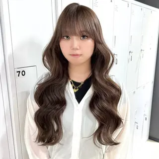 ロング カラー 🎀ミルクティー/暖 色×レイヤー/マリアのヘアスタイル