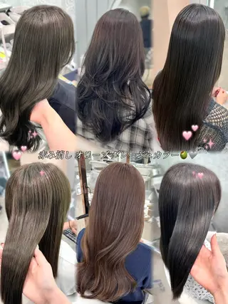 ロング 大宮🤍縮毛矯正 レイヤー🪽なるのヘアスタイル