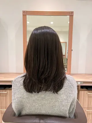 ミディアム SAKURA 顔まわり/髪質改善のヘアスタイル