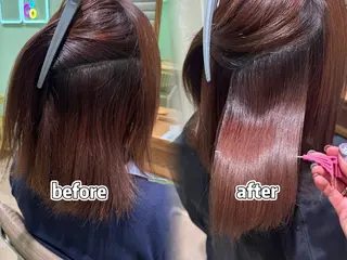 ミディアム パーマ 横浜🍒ルーツカラー エクステ/RIEのヘアスタイル