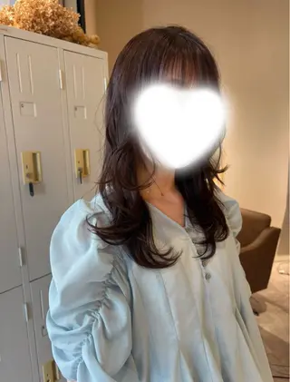 セミロング LORE横川店【ブリ ーチ×レイヤー】🎀のヘアスタイル